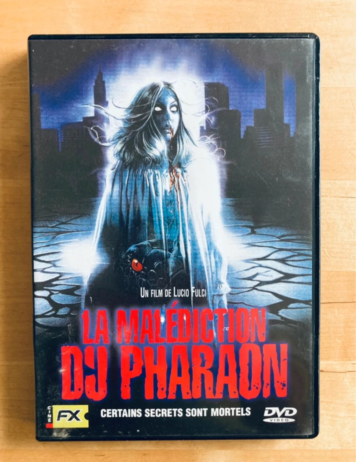 DVD La Malédiction du Pharaon de Lucio Fulci.